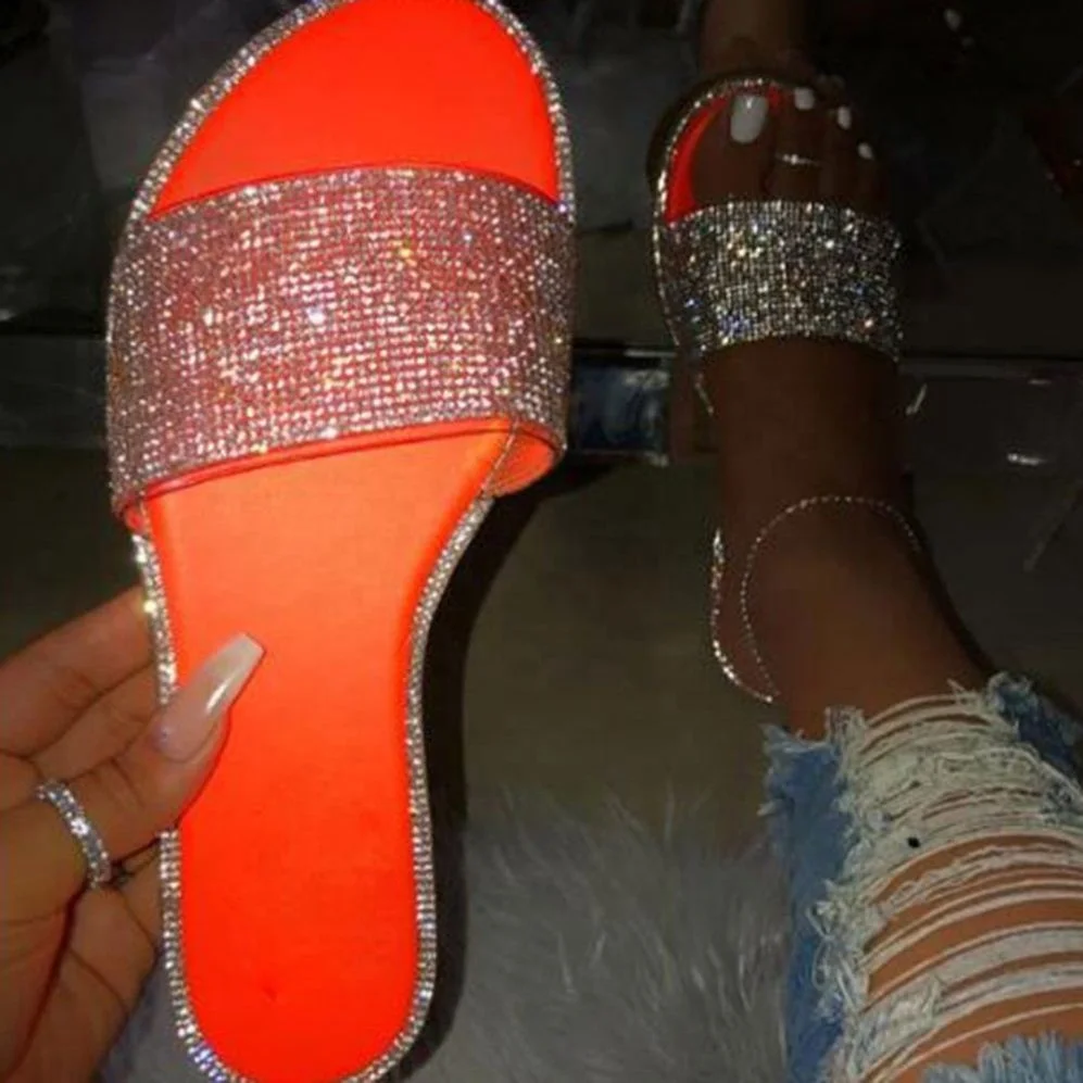 Soft Slides Female Sandals Bling Glitter Ladies Trendy Womens Summer Ladies Diamond Rhinestone Slippers, Snake or solid
Soft Slides Female Sandals Bling Glitter Ladies Trendy Womens Summer Ladies Diamond Rhinestone Slippers, Snake or solid
