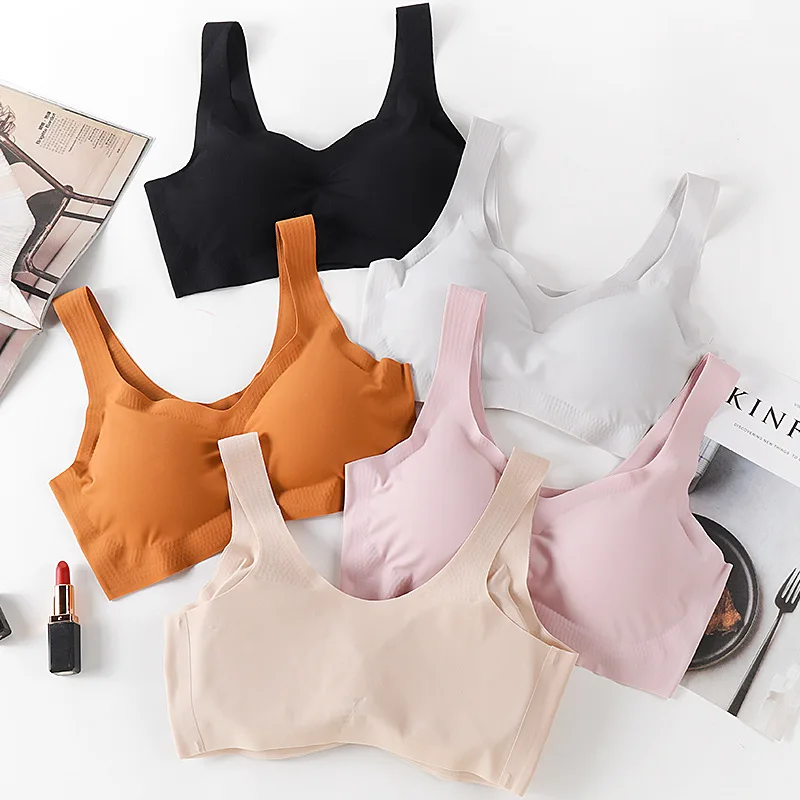 High quality colorful women's blank wireless seamless sports bra, Black/nude/orange/light grey/pink
High quality colorful women's blank wireless seamless sports bra, Black/nude/orange/light grey/pink