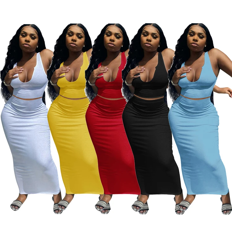 DUODUOCOLOR Solid color v neck vest summer sexy two piece set dress outfits women the new fashion clothes D97670
DUODUOCOLOR Solid color v neck vest summer sexy two piece set dress outfits women the new fashion clothes D97670