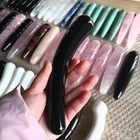 Wholesale natural hot sell black obsidian crystal quartz massage stick wand