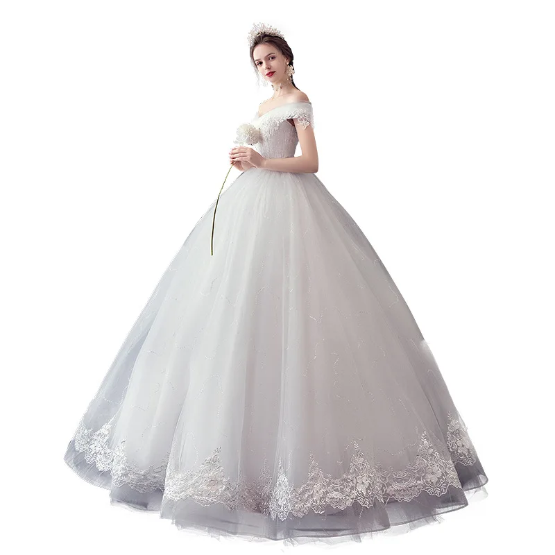 F56 Boat Neck Lace Wedding Dress Bridal Gown Evening Fabric White Bridesmaid Dresses Wedding
F56 Boat Neck Lace Wedding Dress Bridal Gown Evening Fabric White Bridesmaid Dresses Wedding