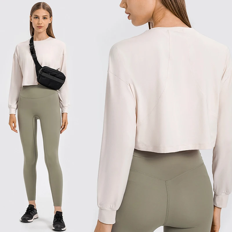 DS124 Long Sleeve T shirts Cropped Sweatshirt for Women Light Weight Workout Casual Tops Clothing
DS124 Long Sleeve T shirts Cropped Sweatshirt for Women Light Weight Workout Casual Tops Clothing