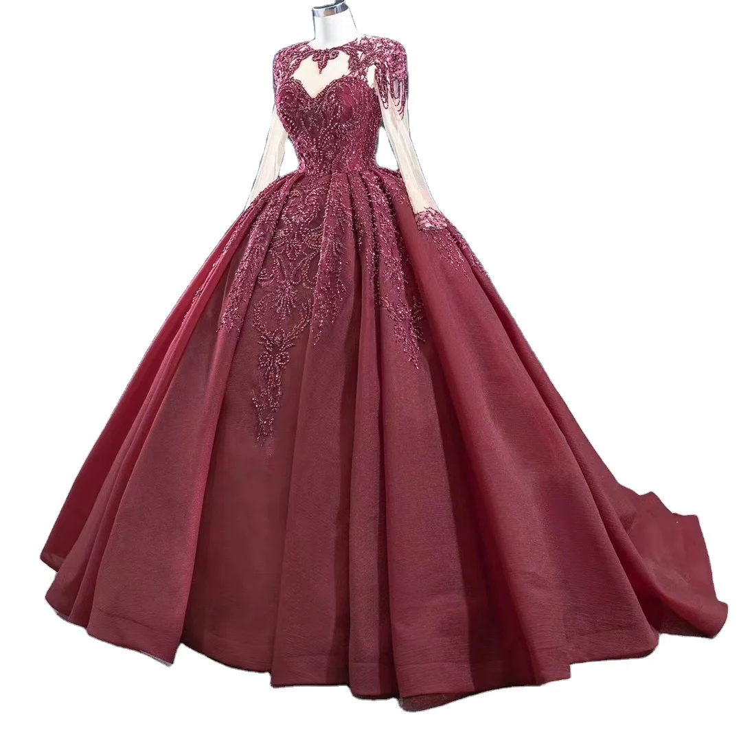 Ball gown Dark red& blue &pink color Wholesale ball bridal dress luxury bead lace wedding dress long train, Custom made
Ball gown Dark red& blue &pink color Wholesale ball bridal dress luxury bead lace wedding dress long train, Custom made