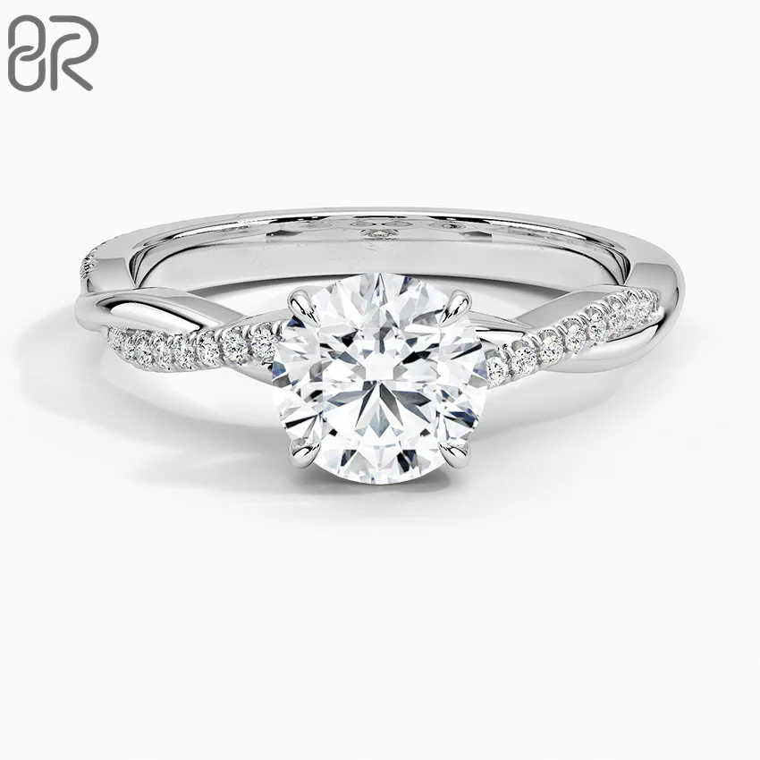 3.5~4g 1/2Carat Moissanite Engagement Ring Charm Petite Twisted Vine White Gold Plated VVS Wedding Rings For Women
3.5~4g 1/2Carat Moissanite Engagement Ring Charm Petite Twisted Vine White Gold Plated VVS Wedding Rings For Women