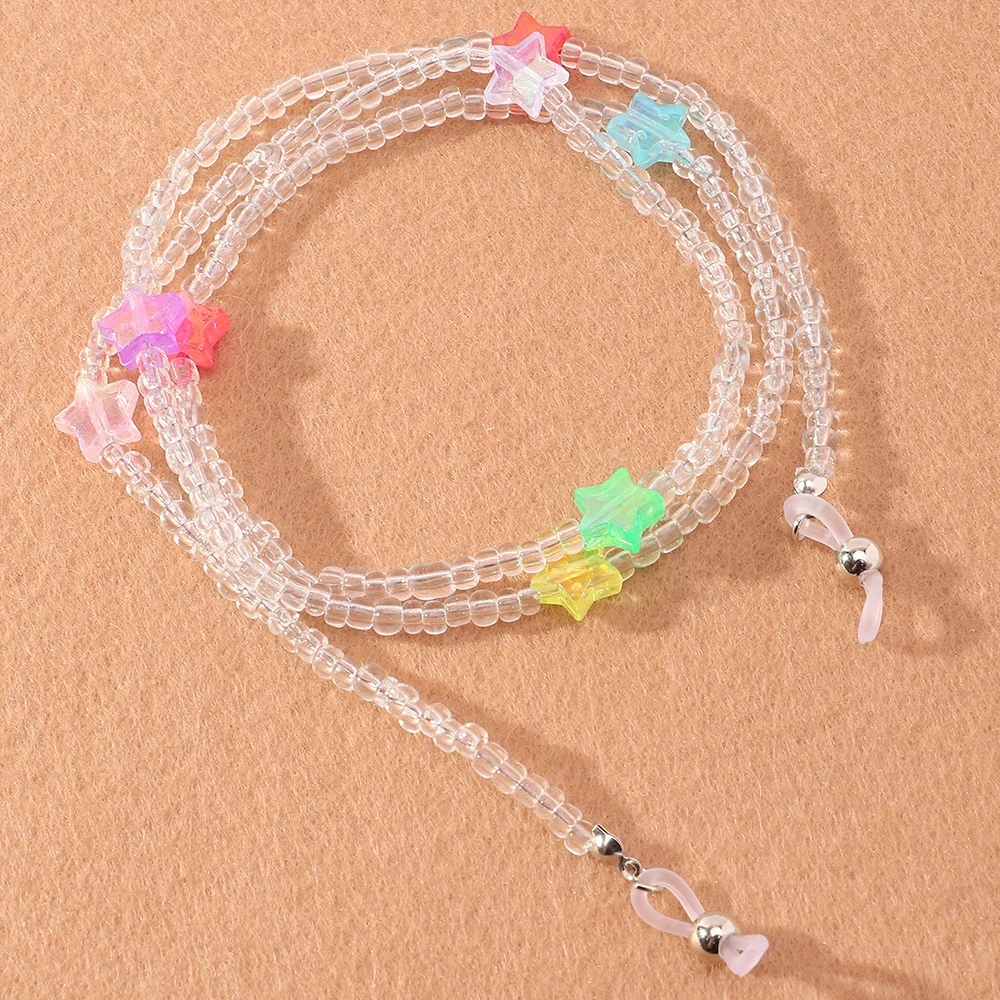 Wholesale Fashion Mixed Color Stars Handmade Fashion Sunglasses Chain Lanyard Accessories Beads Necklace For Women
Wholesale Fashion Mixed Color Stars Handmade Fashion Sunglasses Chain Lanyard Accessories Beads Necklace For Women
