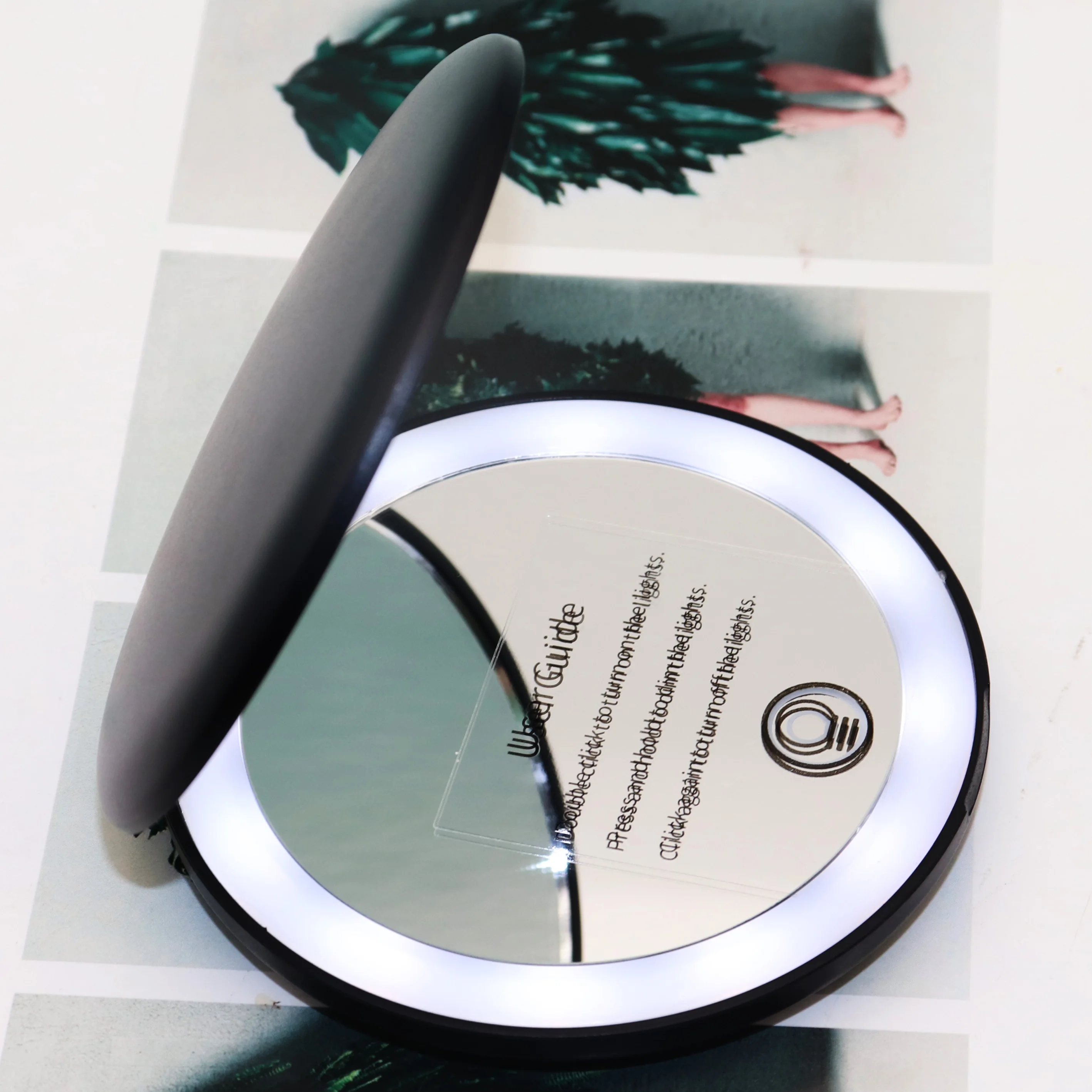 Portable Travel Custom Pocket Mini Led Compact Cosmetic Makeup Mirror With Light, 4 colors
Portable Travel Custom Pocket Mini Led Compact Cosmetic Makeup Mirror With Light, 4 colors