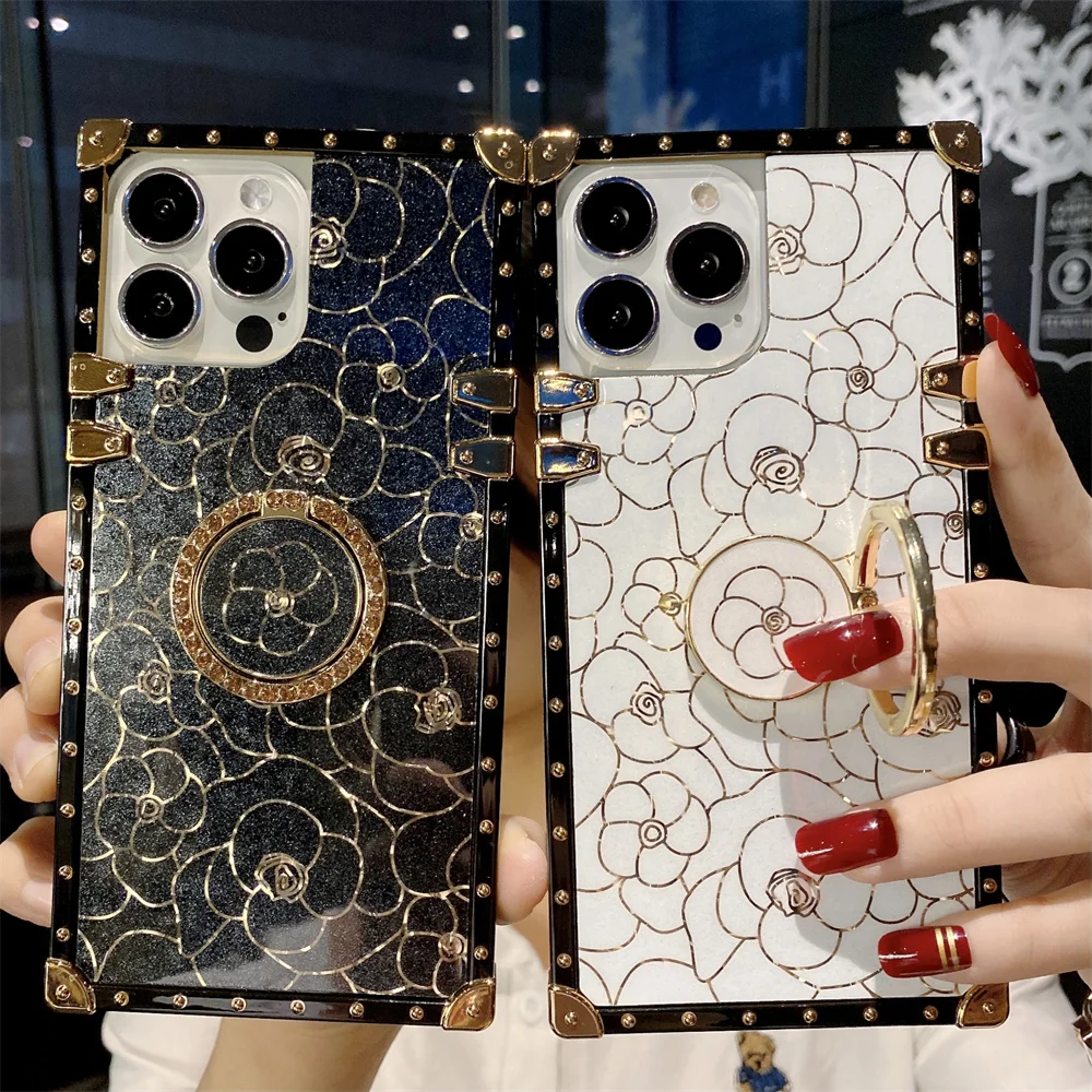new arrival women luxury square fancy design phone case for iphone 13 pro max phone cover with ring holder
new arrival women luxury square fancy design phone case for iphone 13 pro max phone cover with ring holder