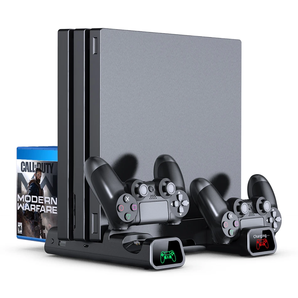 Multi Vertical Cooling Stand For PlayStation 4 PS4/ PS4 slim/ PS4 Pro Console with LED Indicators 12PCS Games Storage
Multi Vertical Cooling Stand For PlayStation 4 PS4/ PS4 slim/ PS4 Pro Console with LED Indicators 12PCS Games Storage