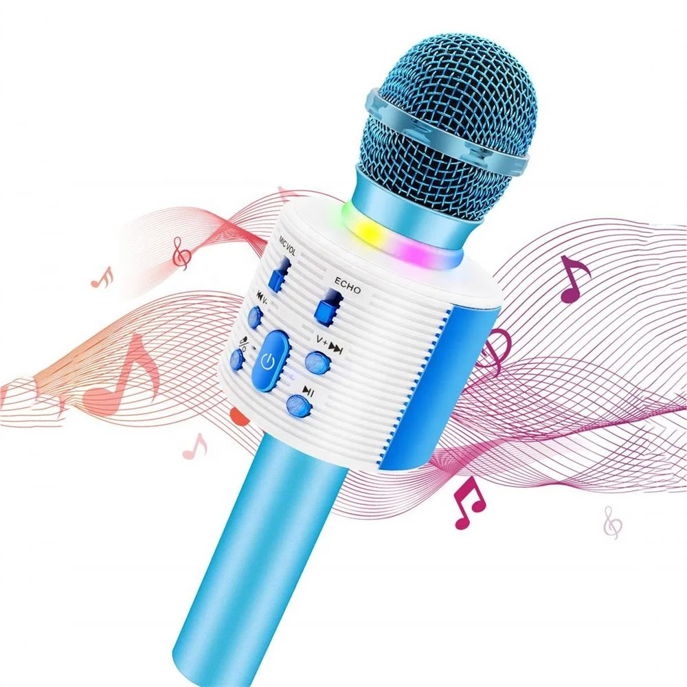 Best popular V6 wire wireless bluetooth condenser microphone for karaoke party singing with LED light, Gold, rose gold. black
Best popular V6 wire wireless bluetooth condenser microphone for karaoke party singing with LED light, Gold, rose gold. black