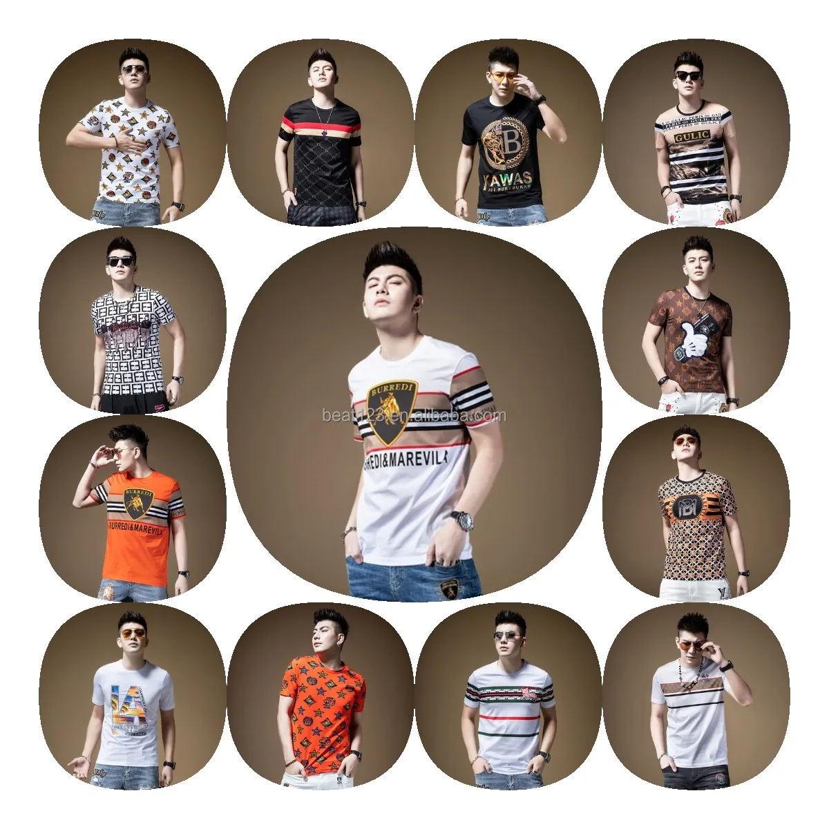 180G Combed Cotton Tshirt with Custom Printing Logo Loose Fit Men tshirt with Logo Printing sx-5xl Plus Size T Shirt Men's Shirt
180G Combed Cotton Tshirt with Custom Printing Logo Loose Fit Men tshirt with Logo Printing sx-5xl Plus Size T Shirt Men's Shirt