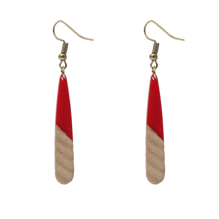 Combined Colors Geometric Long Water Drop Earrings Wood Resin Fashion Drop Jewelry Earrings, Picture shows
Combined Colors Geometric Long Water Drop Earrings Wood Resin Fashion Drop Jewelry Earrings, Picture shows