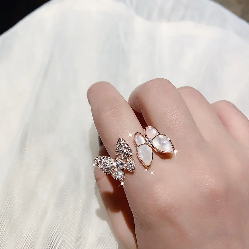 2022 new arrivals fashion trendy elegant adjustable 925 silver plated butterfly ring for women, Rose gold
2022 new arrivals fashion trendy elegant adjustable 925 silver plated butterfly ring for women, Rose gold