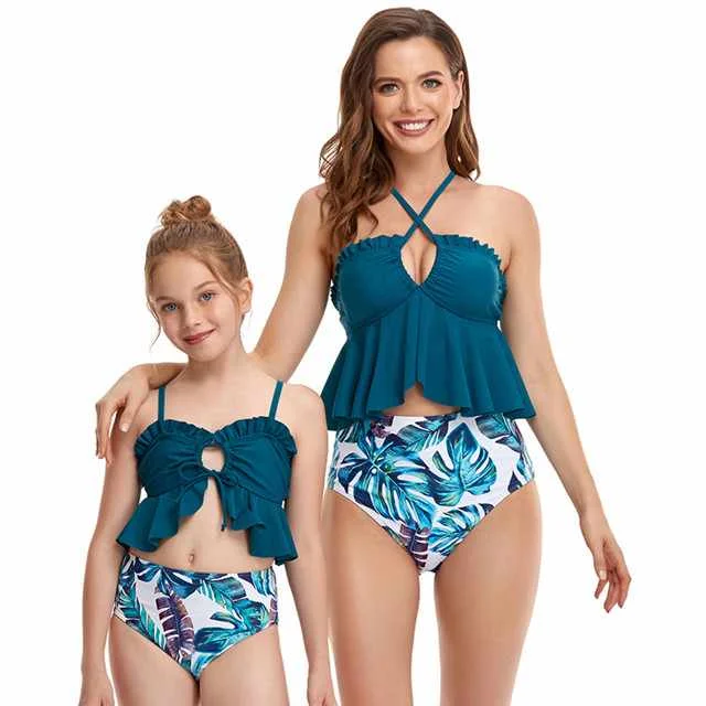 2021 New Fashion Bikini Ladies And Girls Swimsuit Fashion Print Family Swimwear, Picture color
2021 New Fashion Bikini Ladies And Girls Swimsuit Fashion Print Family Swimwear, Picture color
