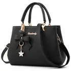 cz1020a New wholesale luxury women bags leather brand pu zipper bow handbags for women