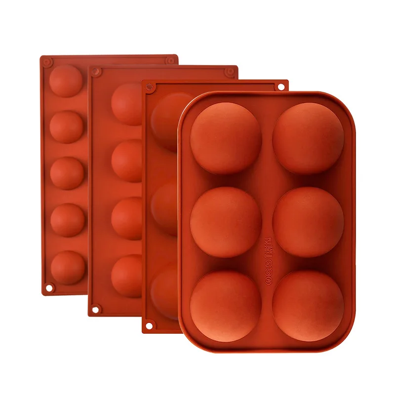 food grade semi-round ball chocolate moulds pudding mousse cake baking tools bakeware mat ice cream ball silicone molds, Random
food grade semi-round ball chocolate moulds pudding mousse cake baking tools bakeware mat ice cream ball silicone molds, Random
