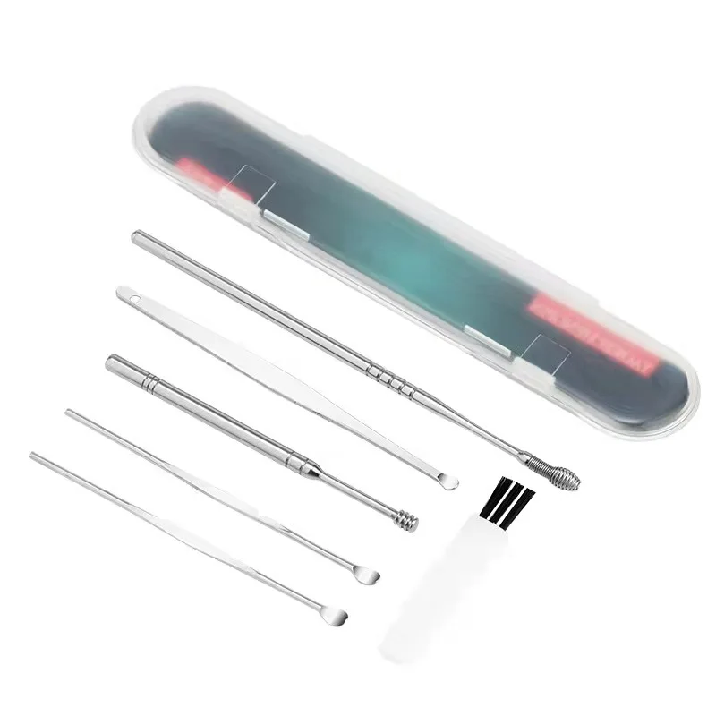 High Quality 6pcs Ear Cleaning Comedo Remover Skin Care Silver Stainless Steel Ear Cleaner Wax Remover, As the picture
High Quality 6pcs Ear Cleaning Comedo Remover Skin Care Silver Stainless Steel Ear Cleaner Wax Remover, As the picture