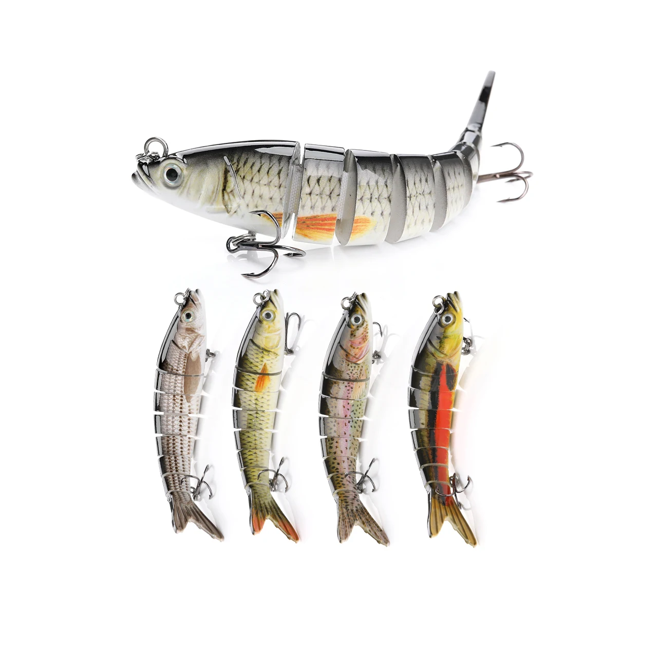 Articulos De Pesca Multi 8 Segments Swimbait Jointed Bait Wobblers, Abs Plastic Hard Robot Fish Casting Lures Fishing
Articulos De Pesca Multi 8 Segments Swimbait Jointed Bait Wobblers, Abs Plastic Hard Robot Fish Casting Lures Fishing