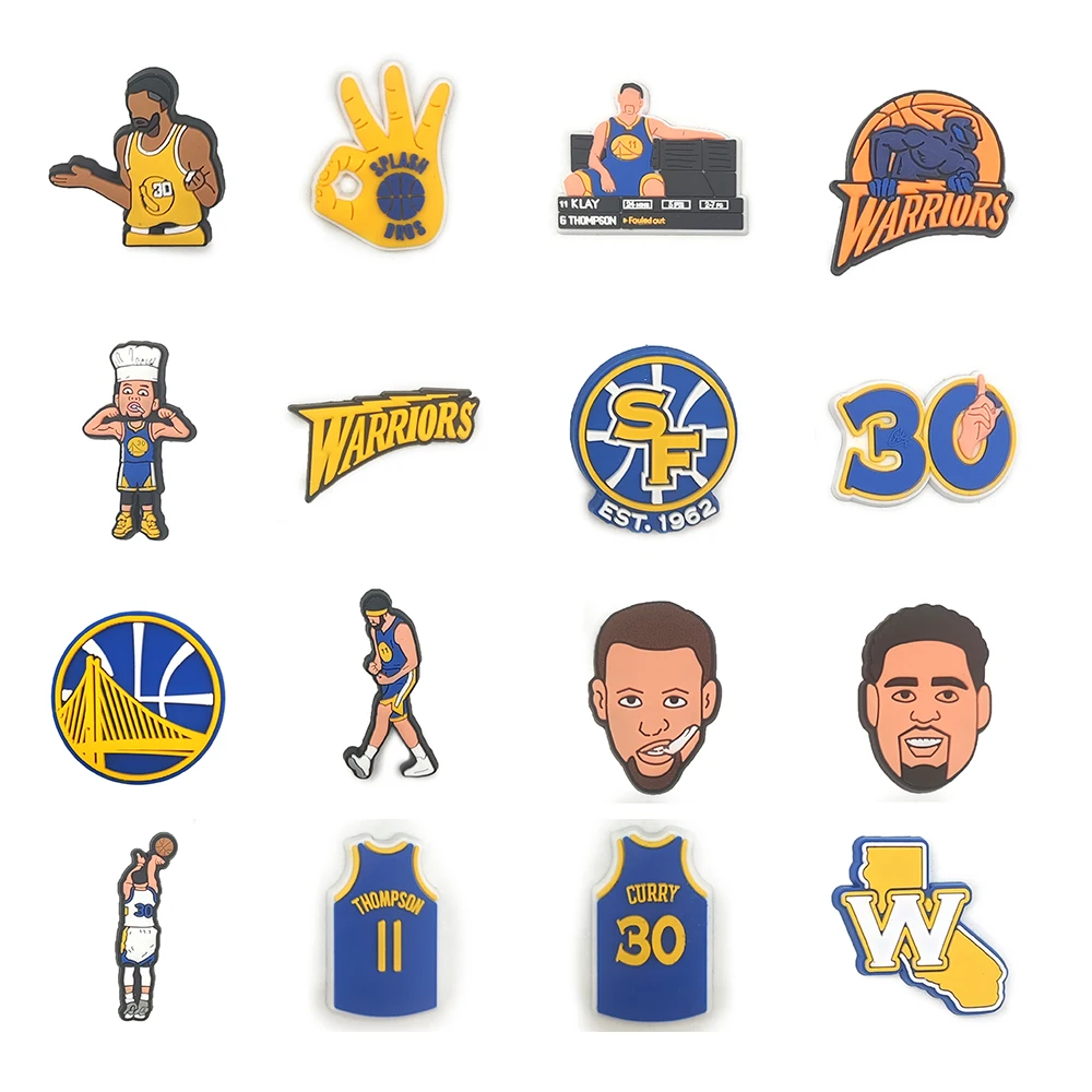 2021 New Custom Golden state warriors Soft Rubber PVC designer basketball croc charms Accessories for Croc Shoe charms, Picture
2021 New Custom Golden state warriors Soft Rubber PVC designer basketball croc charms Accessories for Croc Shoe charms, Picture