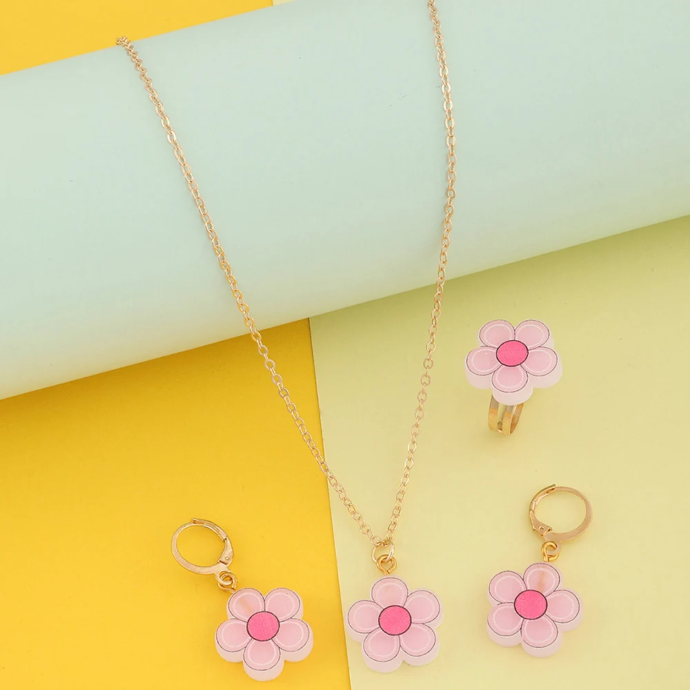 Wholesale Fashion Jewelry Rainbow Mushroom Flower Necklace Earrings Necklace Bracelet Jewelry Sets Gift For Girls
Wholesale Fashion Jewelry Rainbow Mushroom Flower Necklace Earrings Necklace Bracelet Jewelry Sets Gift For Girls