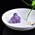 Natural stone carving Maitreya feldspar statue chakra healing aura crystal souvenir gift
