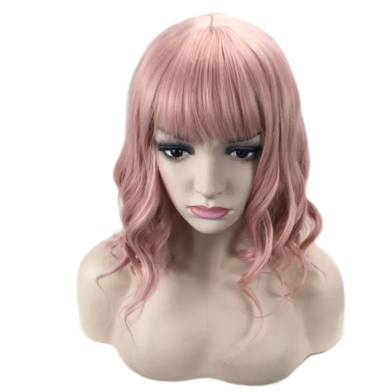 Custom Color Bob Wigs With Air Bangs Short Wig Body Wavy Pastel Synthetic Wig, Black
Custom Color Bob Wigs With Air Bangs Short Wig Body Wavy Pastel Synthetic Wig, Black