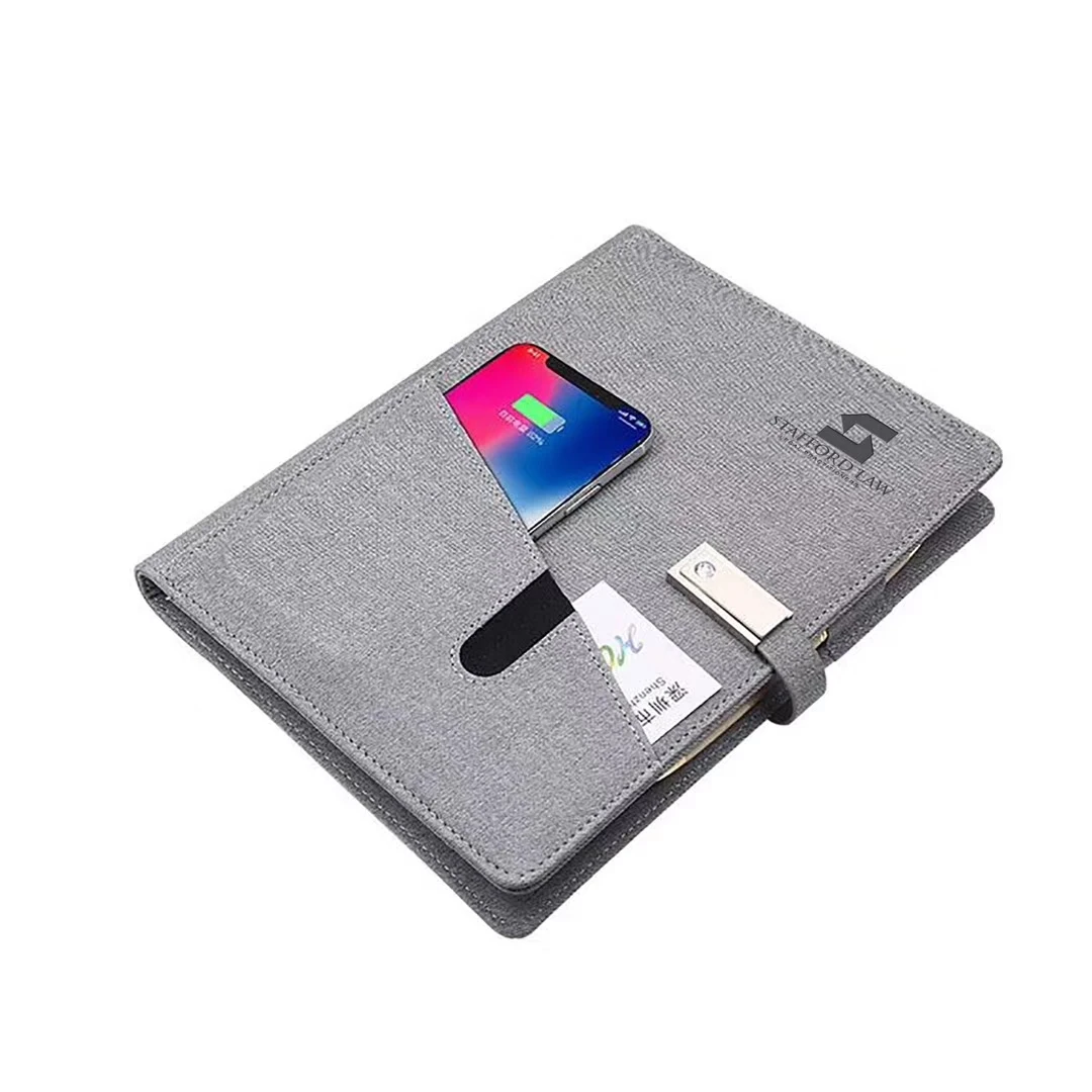 2020 Travel Wireless Charger Usb-C Power Bank Notebook Powerbank Diary Planner Notebook With Power Bank And Usb - ANKUX.COM