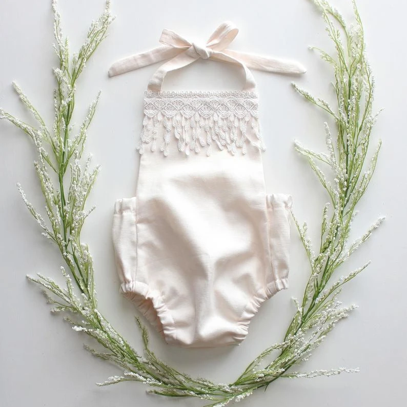 AliExpress cotton and linen newborn romper solid color fringed lace one-piece romper baby bag fart clothes, As pic
AliExpress cotton and linen newborn romper solid color fringed lace one-piece romper baby bag fart clothes, As pic