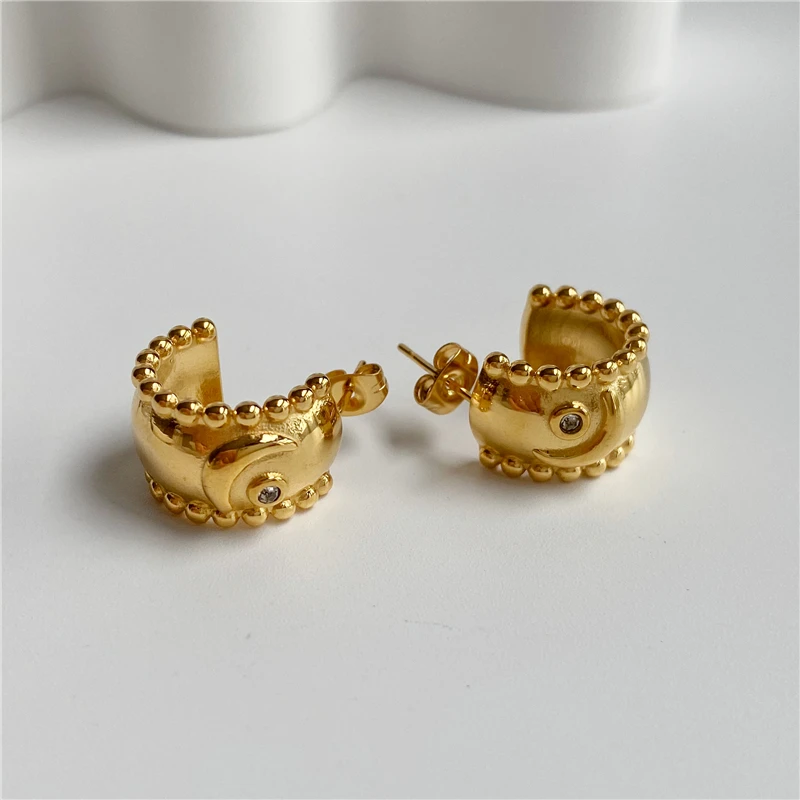 18K PVD Gold Plated Tarnish Free & Waterproof Stainless Steel Hoop Earring Wholesale Jewelry Women
18K PVD Gold Plated Tarnish Free & Waterproof Stainless Steel Hoop Earring Wholesale Jewelry Women