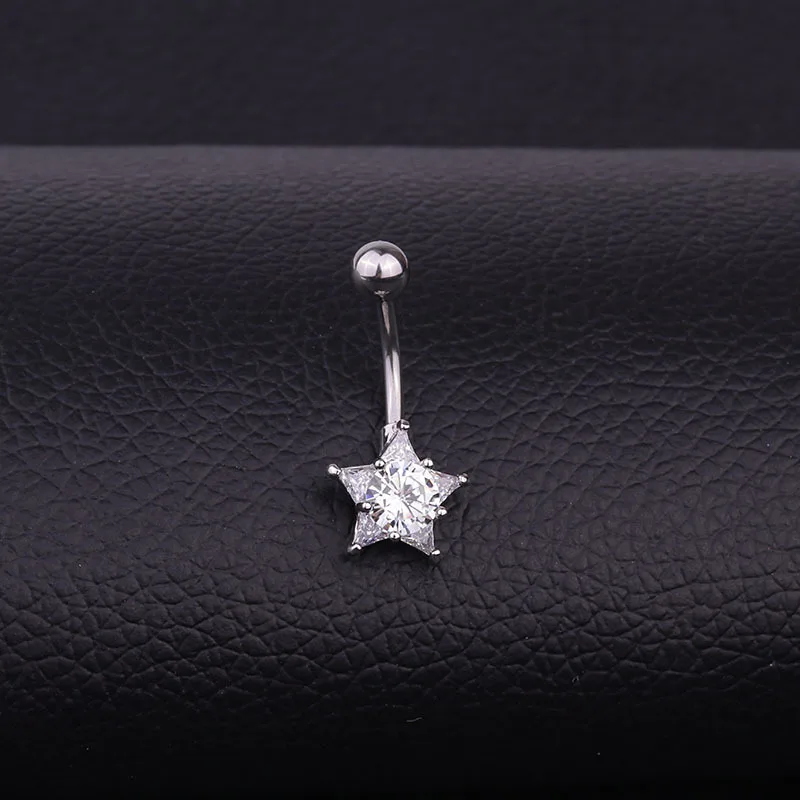 2021 Sailing Piercing Jewelry 316L Stainless Steel Pentagram Belly Rings Pentagram Shaped CZ Belly Button Rings
2021 Sailing Piercing Jewelry 316L Stainless Steel Pentagram Belly Rings Pentagram Shaped CZ Belly Button Rings