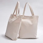 Promotion Custom Large Organic Natural Grocery Printed Canvas Cotton Tote Shopping Bag With Logo