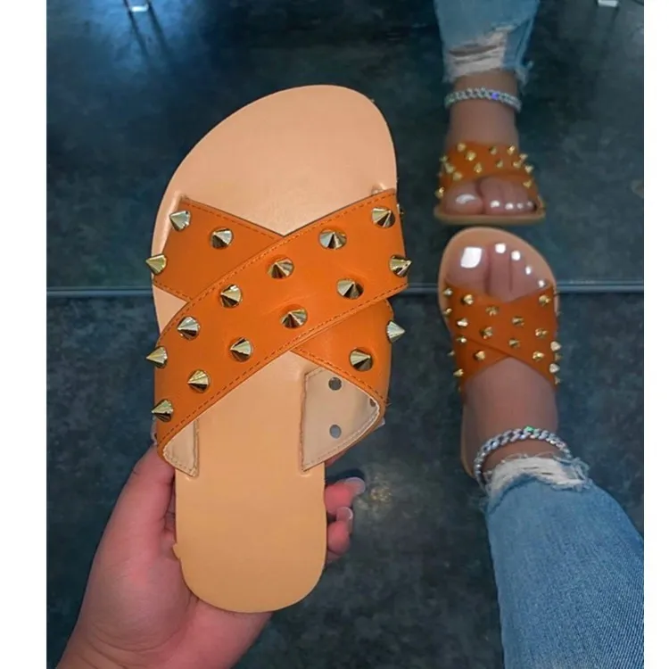 2021 Women's Casual Summer Sandals Rivet Ladies Flat Slippers Outdoor Slides Snake pattern slippers for women, Snake/color/black/orange
2021 Women's Casual Summer Sandals Rivet Ladies Flat Slippers Outdoor Slides Snake pattern slippers for women, Snake/color/black/orange