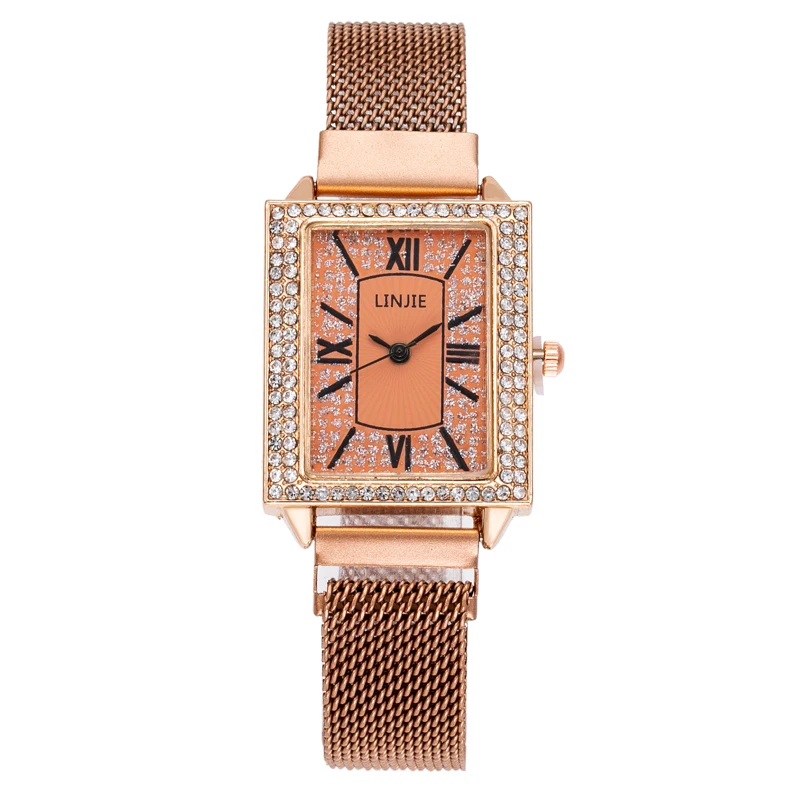2021 New luxury fashion diamond-inset women's watch with magnet strap star Roman digital diamond watch, 7 colors
2021 New luxury fashion diamond-inset women's watch with magnet strap star Roman digital diamond watch, 7 colors