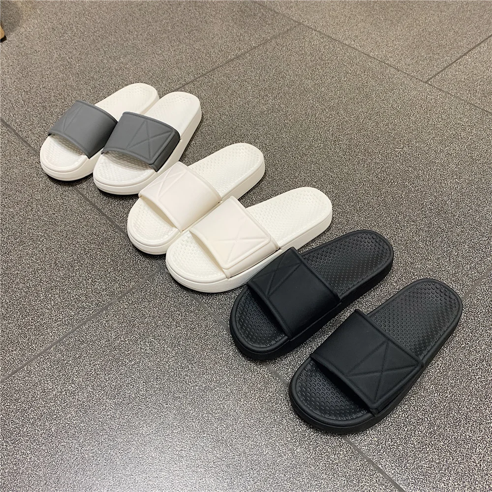 Women's Shoes Casual Fashion Flat Non-slip Soft Thick Bottom Slippers New Simple Solid Color Beach Comfortable Slides, Picture
Women's Shoes Casual Fashion Flat Non-slip Soft Thick Bottom Slippers New Simple Solid Color Beach Comfortable Slides, Picture
