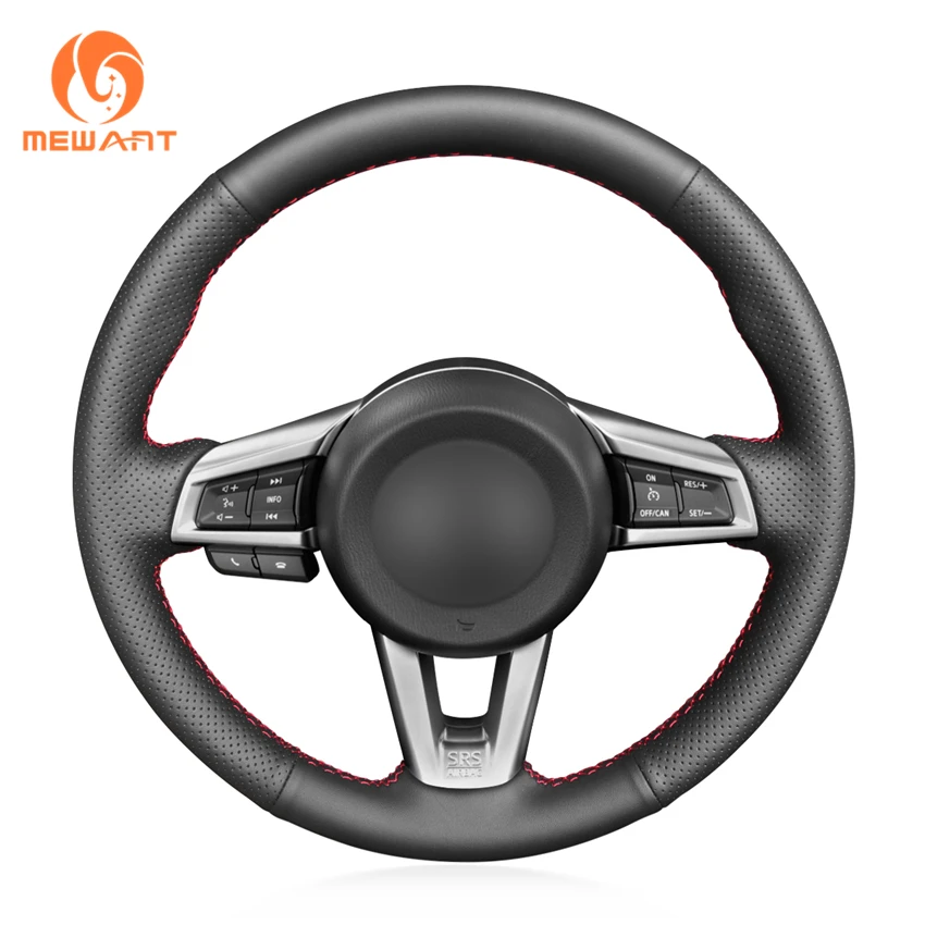 Hand Sewing Black Artificial Leather Steering Wheel Cover for Mazda MX-5 2016 2017 2018 2019
Hand Sewing Black Artificial Leather Steering Wheel Cover for Mazda MX-5 2016 2017 2018 2019