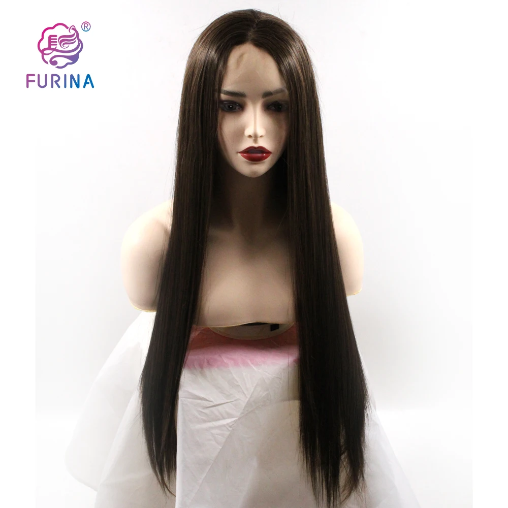Middle part highlight Synthetic Front Lace Wigs long silk straight 13*4 lace front wigs for women
Middle part highlight Synthetic Front Lace Wigs long silk straight 13*4 lace front wigs for women