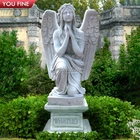 Beautiful White Marble Angel Headstone Memorial Stele Tombstone