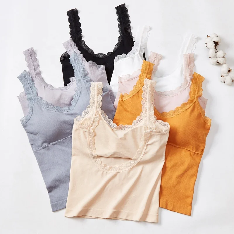 Cheap Camisole Bra Lace Backless Padded Camisoles For Women