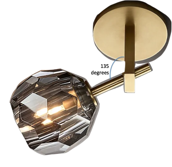 

Top Sale Modern Led Crystal Ceiling Pendant Light Kitchen Island Lamp Solid Brass Ball Boule De Cristal Cord Pendant CZ2876/1, Nickel, burnished brass, bronze