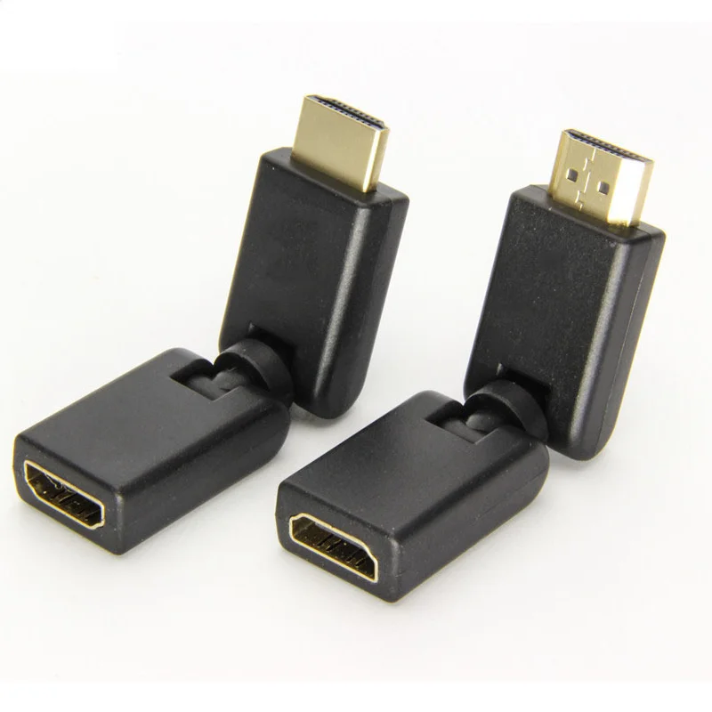 10 Pack HDMI Male to Female Swivel Adapter 360 Degree Extension Connector Support 3D VR, Black 
10 Pack HDMI Male to Female Swivel Adapter 360 Degree Extension Connector Support 3D VR, Black