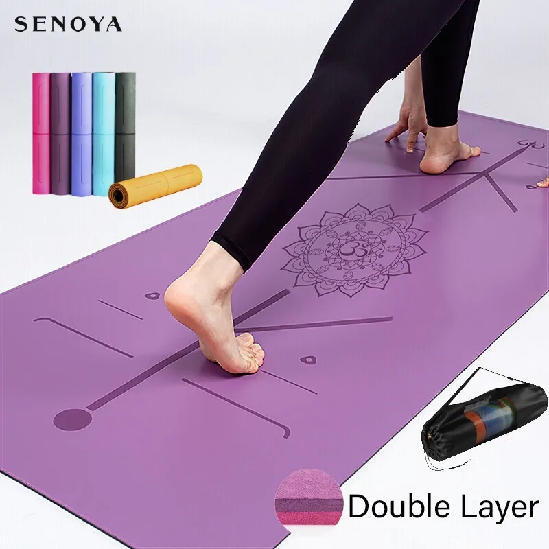 Wholesale Fitness Double Sided Custom Logo 6mm TPE Yoga Mat with Position Line
Wholesale Fitness Double Sided Custom Logo 6mm TPE Yoga Mat with Position Line