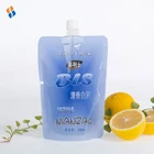 Food grade plastic wine packaging bag liquid stand up pouch with spout