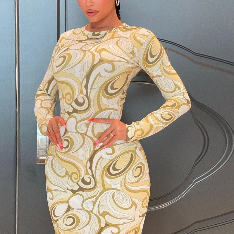 Bomblook W21DS179 Fashion Pattern Print Women Maxi Dress Long Sleeve Bodycon Fall Women Party Evening Dress
Bomblook W21DS179 Fashion Pattern Print Women Maxi Dress Long Sleeve Bodycon Fall Women Party Evening Dress