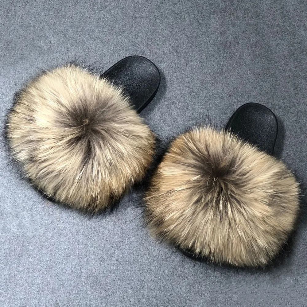 big fur slippers