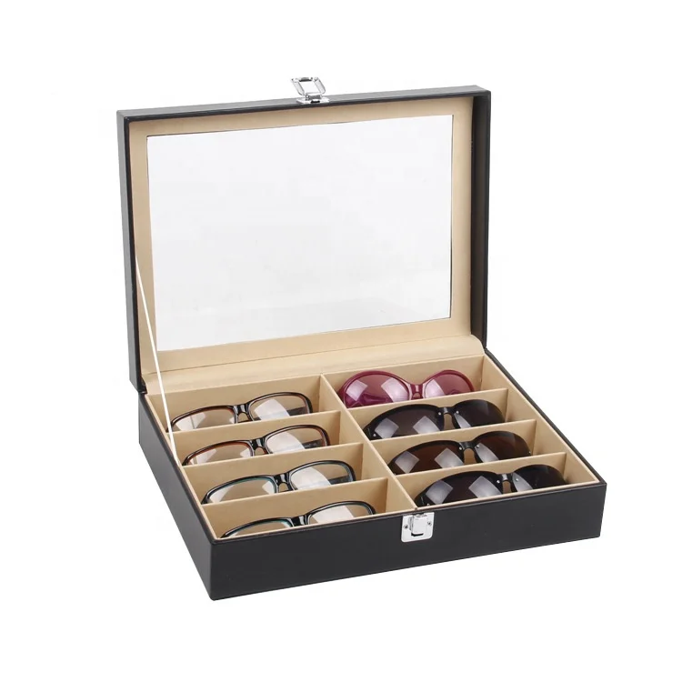 8 Slots Sunglasses Box Organizer Leather Eyeglasses Case Glasses Collection Pu Eyewear Storage Case, Multi
8 Slots Sunglasses Box Organizer Leather Eyeglasses Case Glasses Collection Pu Eyewear Storage Case, Multi