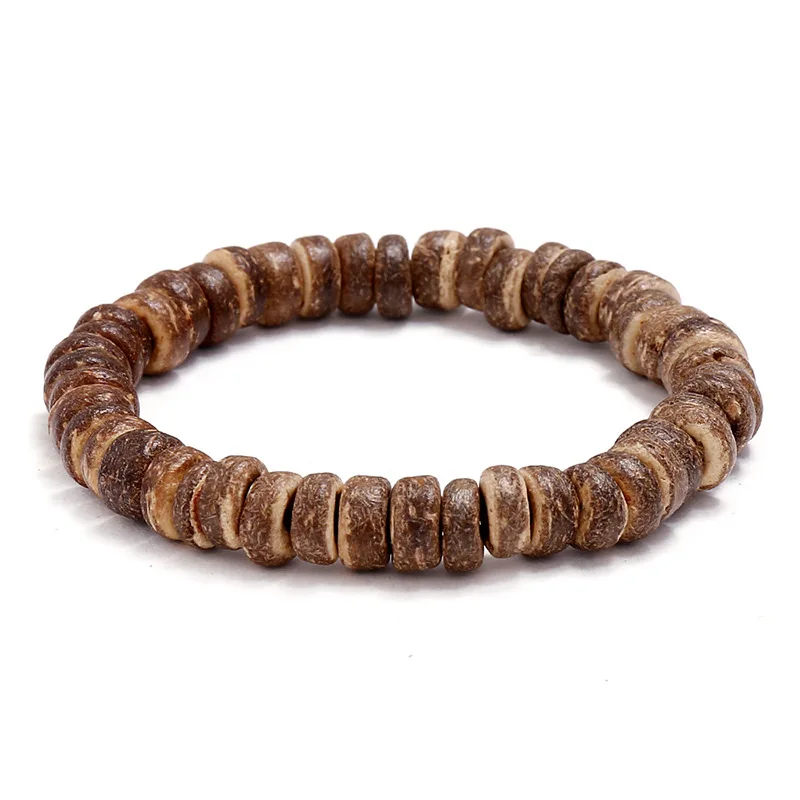 Mens Bracelets Beaded Wooden Bracelet Unisex Coconut Shell Brown Wooden Stretch Bracelets
Mens Bracelets Beaded Wooden Bracelet Unisex Coconut Shell Brown Wooden Stretch Bracelets