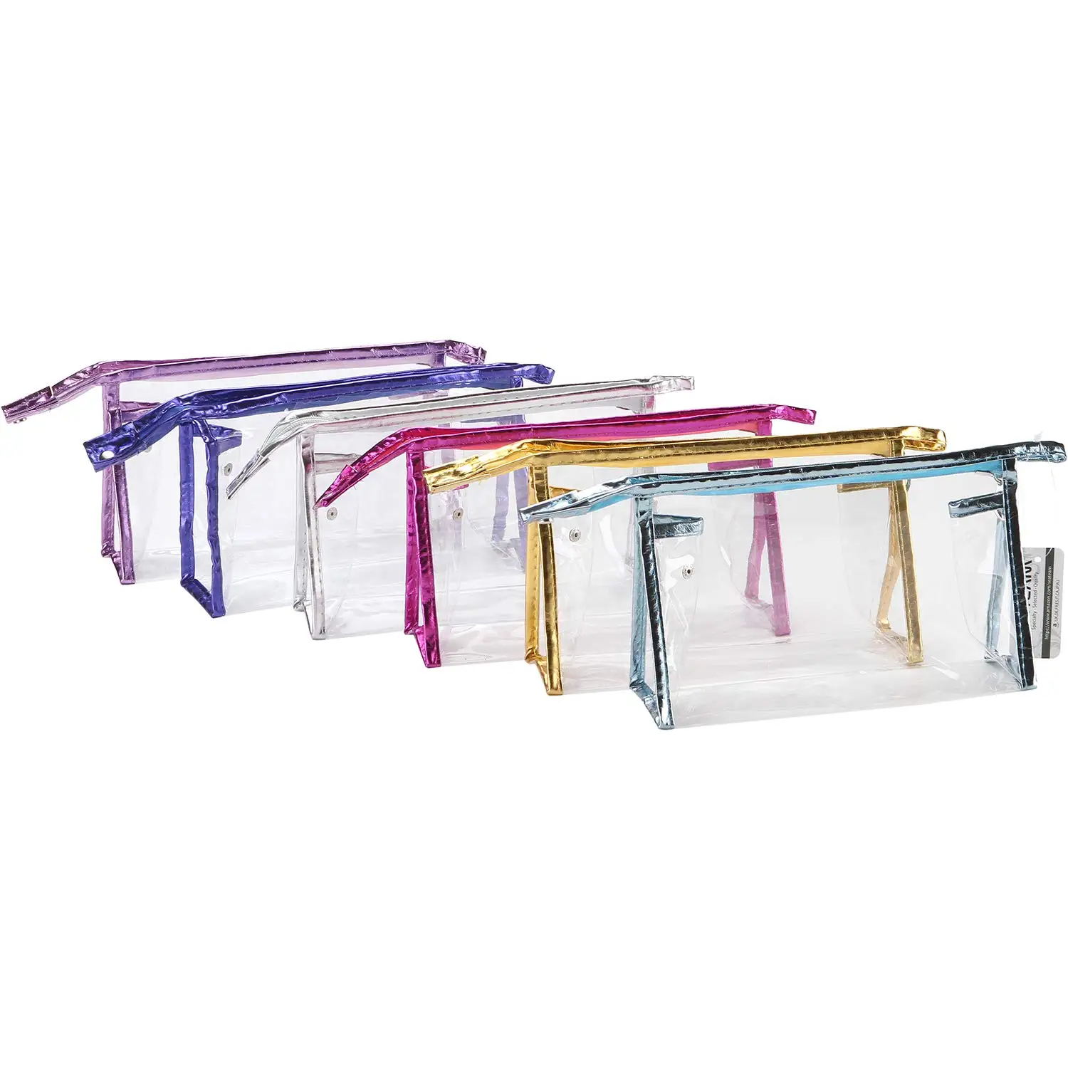 6 Pack Transparent Waterproof Cosmetic Bags with Zipper Clear Vinyl Plastic Makeup Bags Portable Travel Toiletry Pouch, Picture or customized color
6 Pack Transparent Waterproof Cosmetic Bags with Zipper Clear Vinyl Plastic Makeup Bags Portable Travel Toiletry Pouch, Picture or customized color