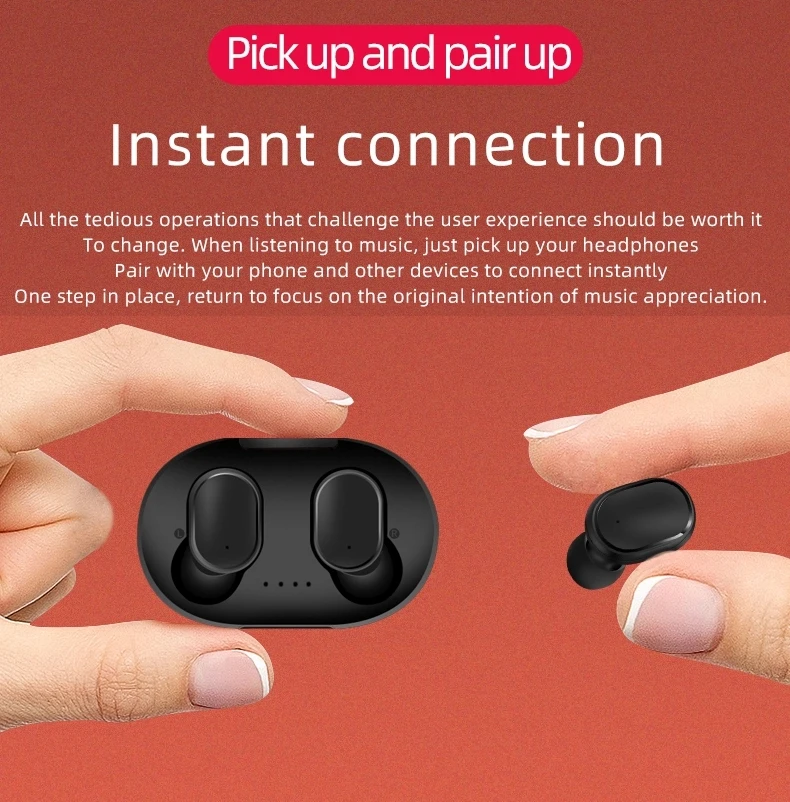 For Redmi AirDots V5.0+EDR for mi earphone In-ear Blue tooth Headphone for xiaomi earphone - ANKUX.COM