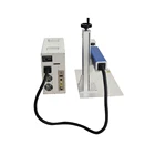 20w 30w 50w gold sliver steel aluminum plastic pvc leather fiber laser marking machine for sale