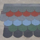 Fish scale asphalt shingle/roof tile