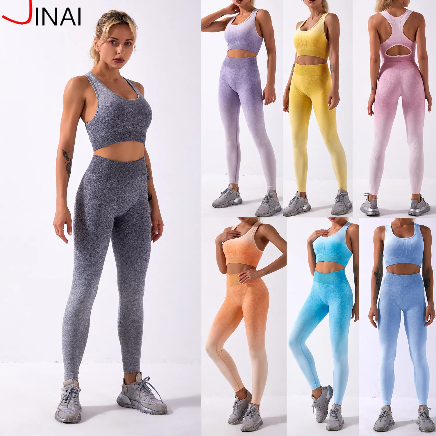 Women Seamless Yoga Set Gym Clothing Fitness High Waist Leggings+Cropped Bra Sport Suit Women Tie dye Gradient Color Active Wear
Women Seamless Yoga Set Gym Clothing Fitness High Waist Leggings+Cropped Bra Sport Suit Women Tie dye Gradient Color Active Wear